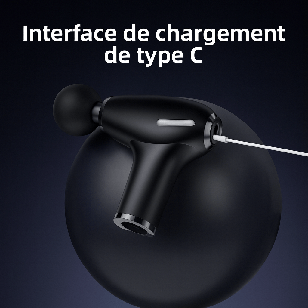 Pistolet de Massage Ergonomique ExtendPro RekindleMassage