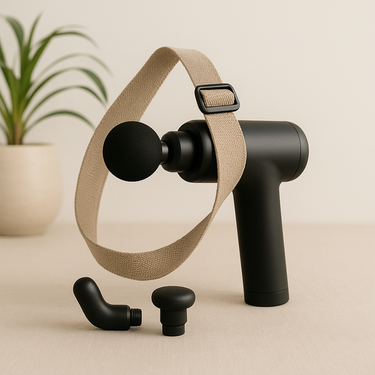 Pistolet massage avec une sangle autour 