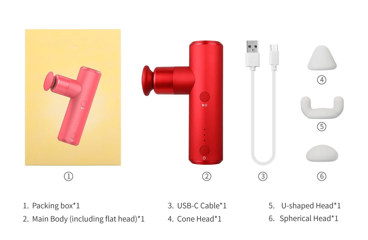 Pistolet de massage portable Mini premium RekindleMassage