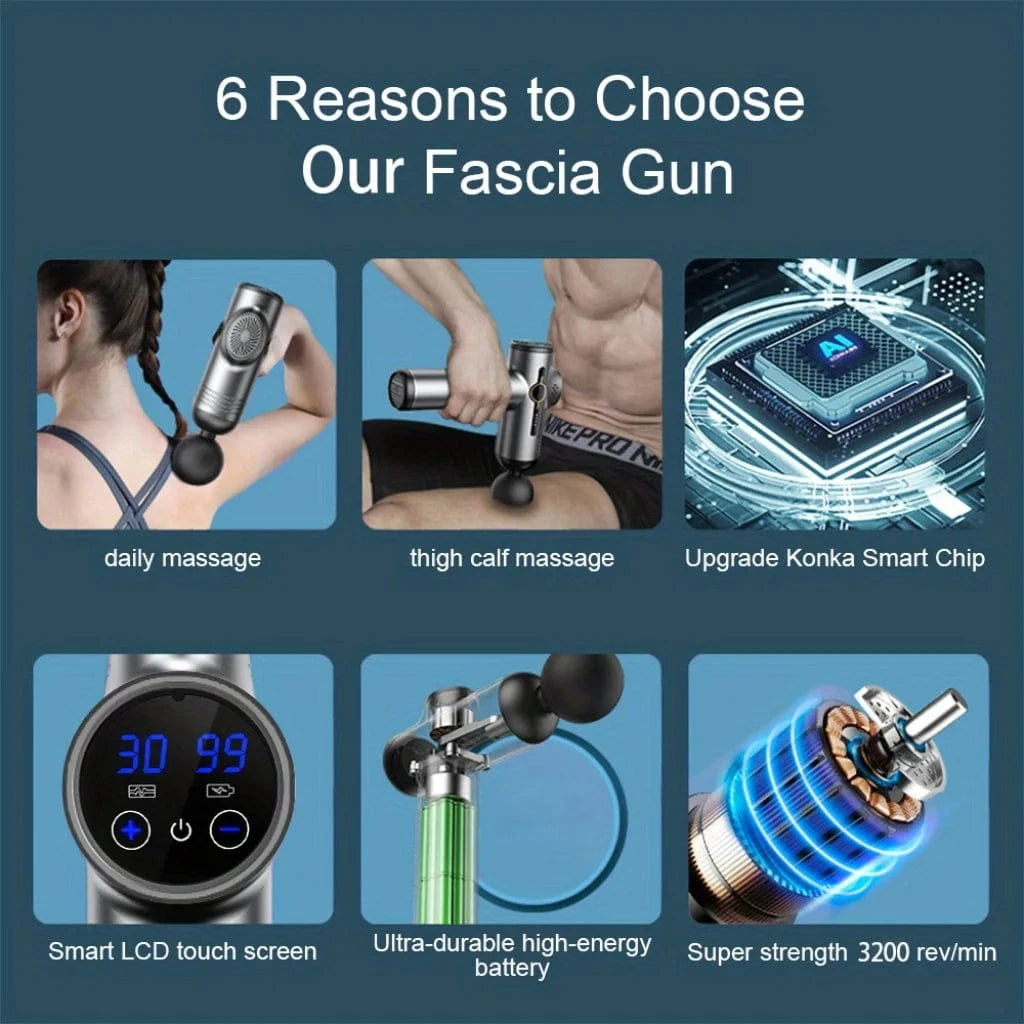 Pistolet de Massage – Détente Musculaire & Récupération 