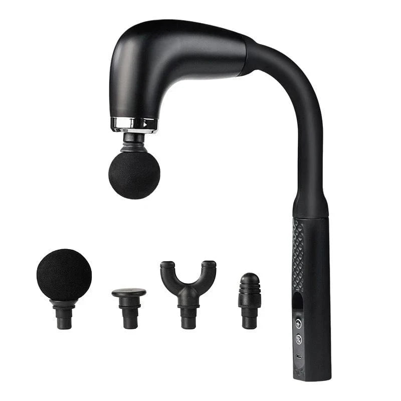 Pistolet de massage ergonomique long  noir