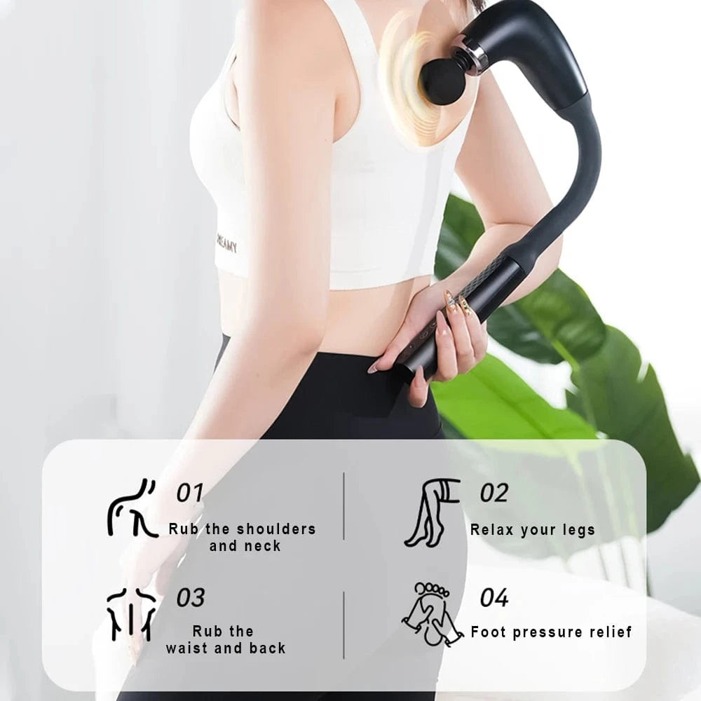 Pistolet de massage ergonomique long manche – RekindleMassage RekindleMassage