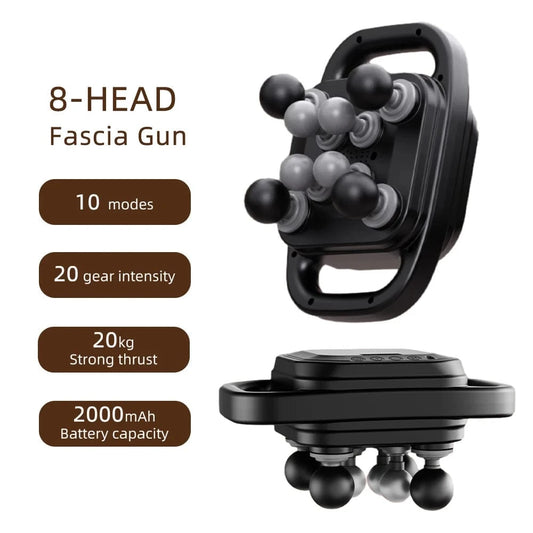 Pistolet de massage multi-têtes – 8 têtes 