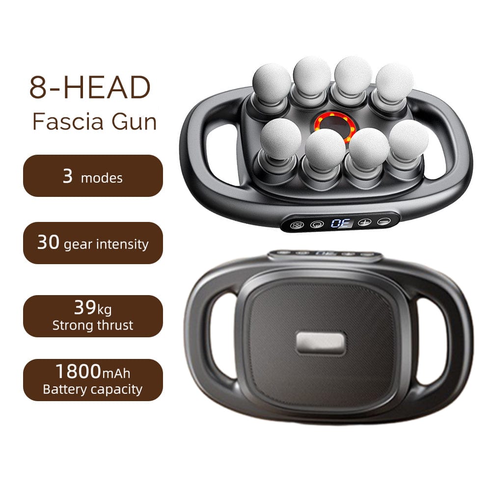 Pistolet de massage multi-têtes – 8 têtes | RekindleMassage RekindleMassage