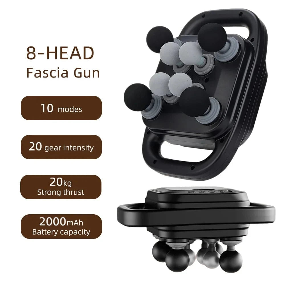 Pistolet de massage multi-têtes – 8 têtes RekindleMassage RekindleMassage