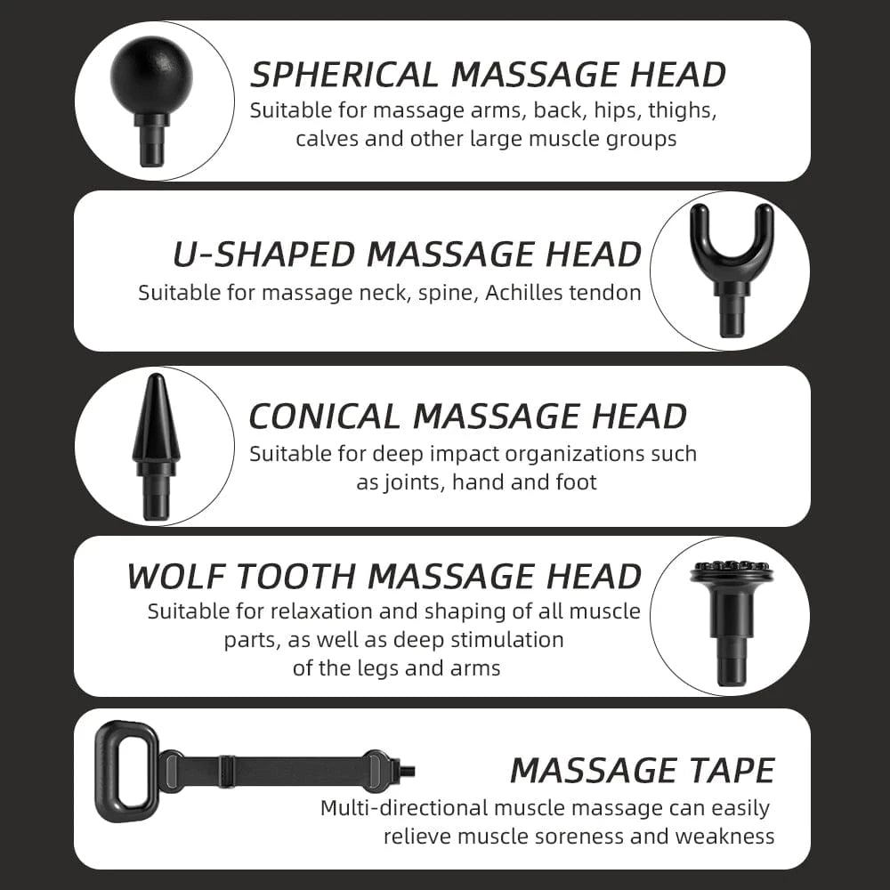 Pistolet de massage portable avec sangle RekindleMassage