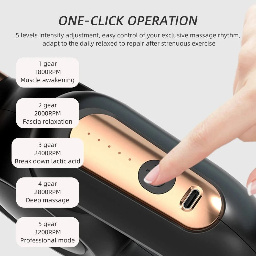 Pistolet de massage portable avec sangle RekindleMassage