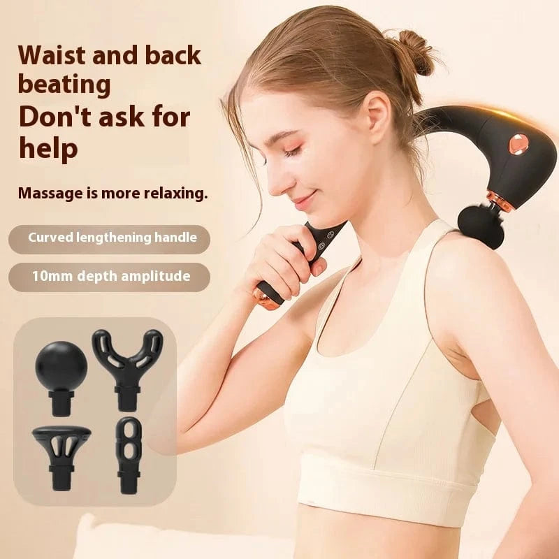 Pistolet de massage ergonomique double tête RekindleMassage