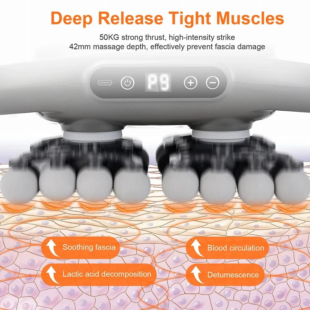 Pistolet de massage multi-têtes – 8 têtes RekindleMassage RekindleMassage